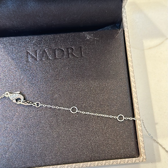Nadri Cubic Zirconia Station Necklace - Picture 11 of 14